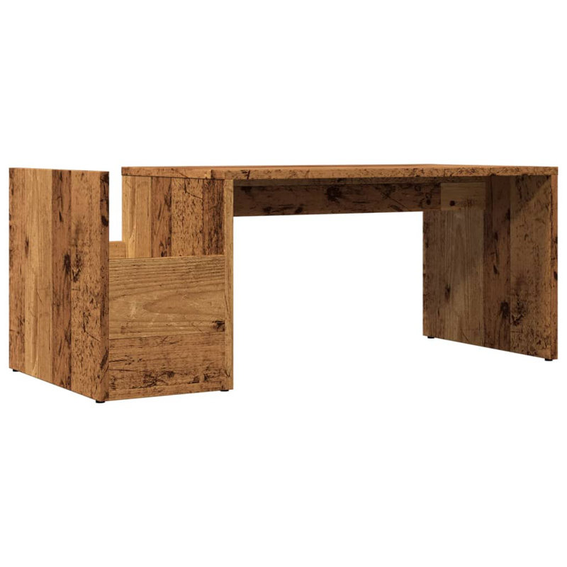 Bithia Four Leg Coffee Table, Old Wood