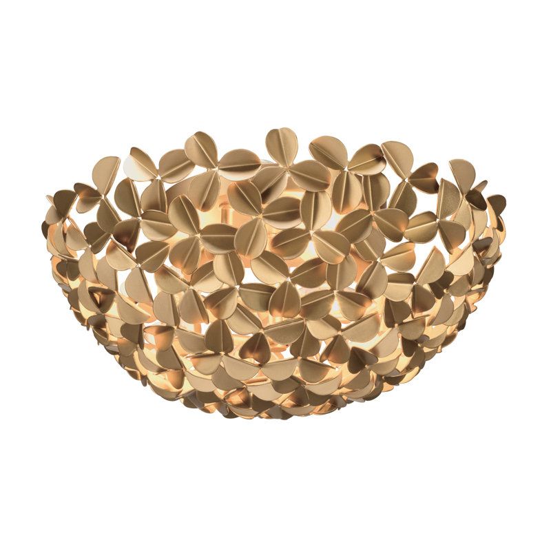 16'' Soft Gold Flush Mount