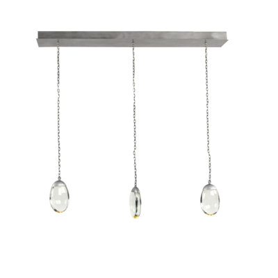 Lustre linéaire léger galet céleste
