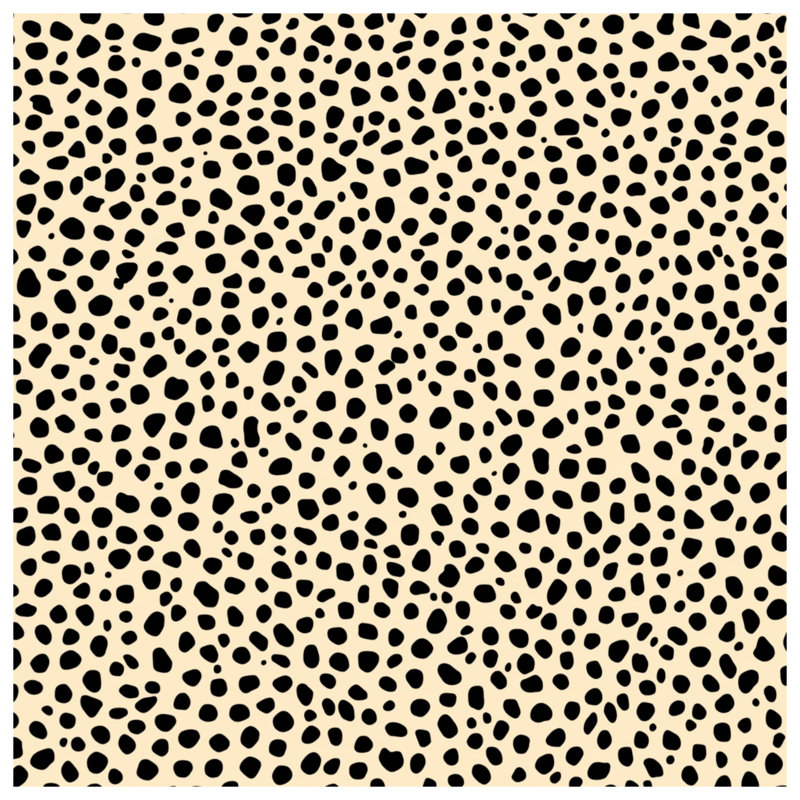 Rideaux de douche beige à pois extra longs, L 70 po x H 84 po
