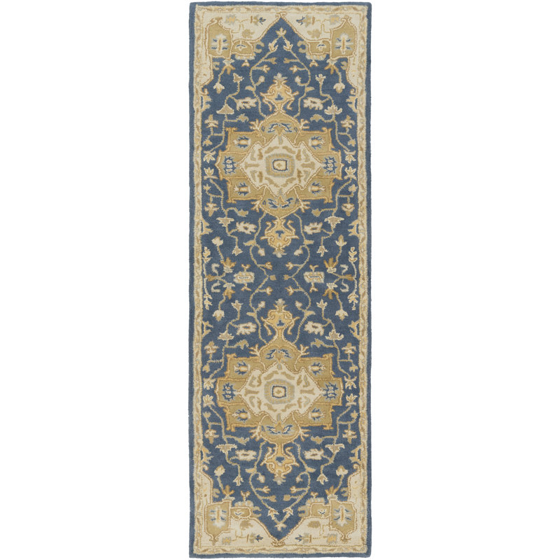 BuckHill Hand Tufted Wool Oriental Indoor Rug, Runner 3' x 12'