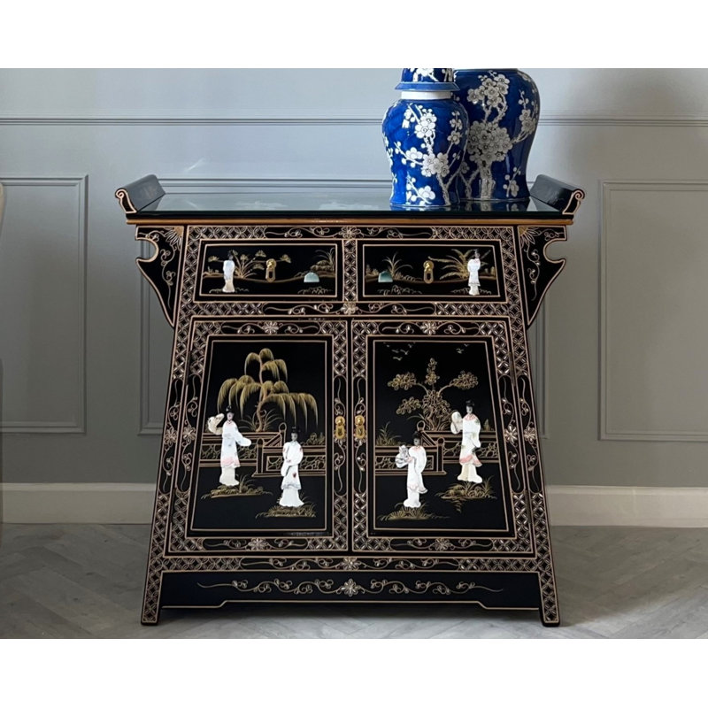 Mother of Pearl Hand Painted Combi Chest Cabinet