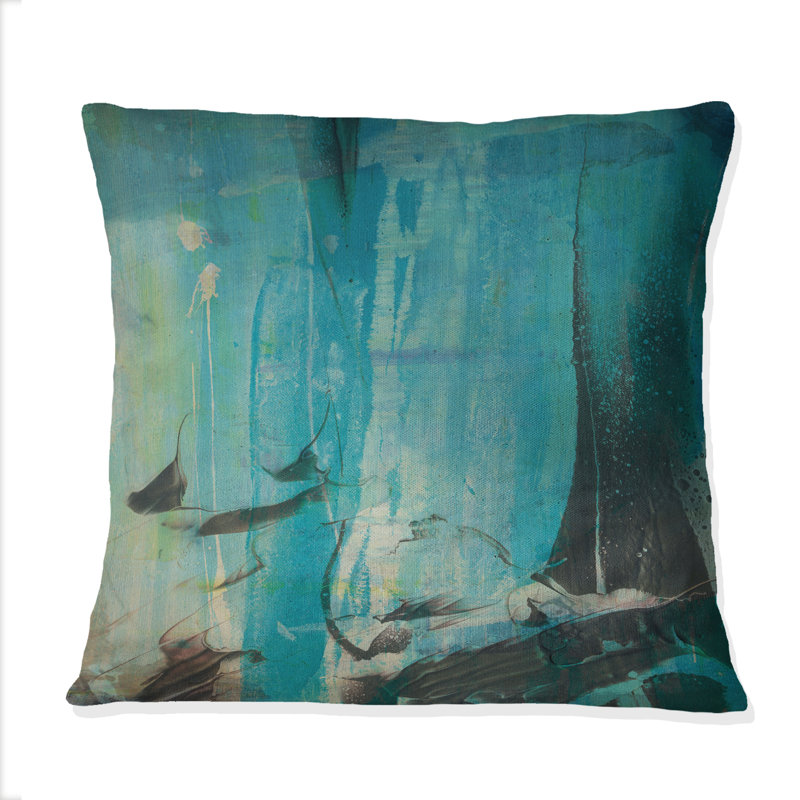 Coussin décoratif à imprimé liquide à l'encre liquide II