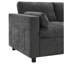 Canapé modulaire en chenille avec repose-pieds amovible et poches de rangement latérales-2096984268