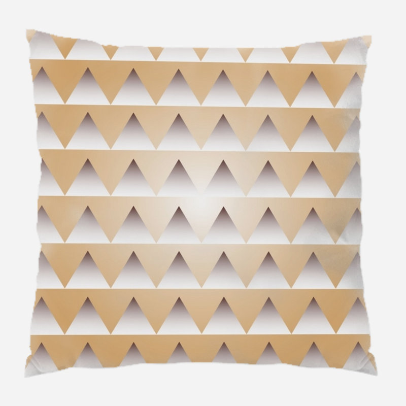 Coussin décoratif à motif, Intérieur, Brun