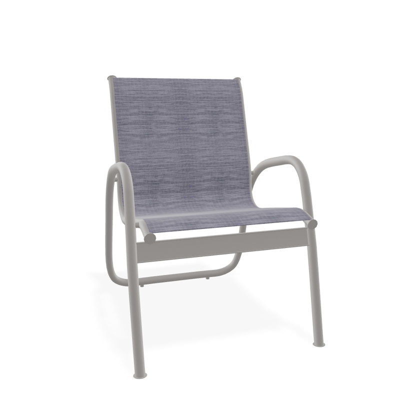 Fauteuil de patio Gardenella, Gris chaleureux texturé, Brooks