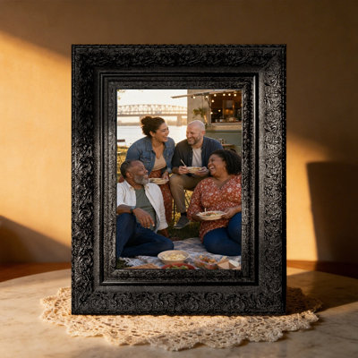 5" x 7" Black 3 PCS Decorative Picture Frame for Office Shelf Styling