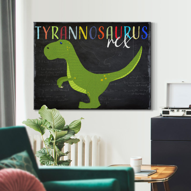 Tyrannosaurus Rex - reproduction sur toile tendue, H 12 po x l 8 po x P 1 po