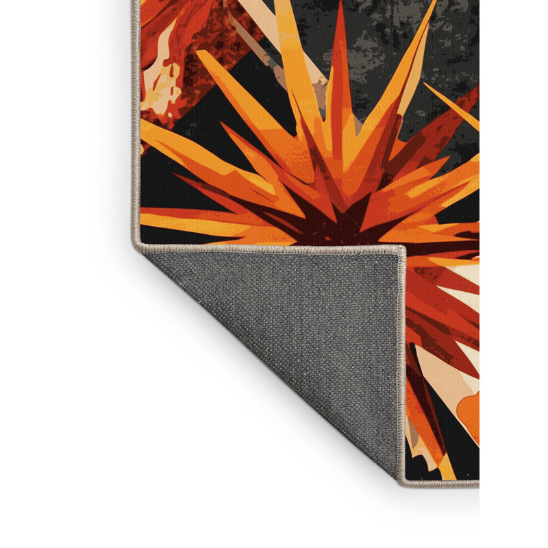 Tapis doux et moelleux Eatman Bold & Eclectic Modern Starburst, 2 x 4