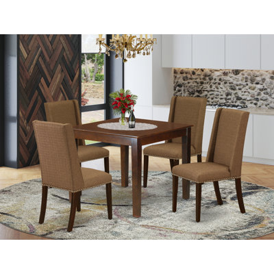 Hagerstown Rubberwood Solid Wood Dining Set by Winston Porter