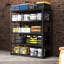 Étagères de rangement en métal H 78 po à 5 niveaux pour tablettes de garage Étagères de rangement robustes 2000LBS