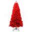 Arbre de Noël rouge 6 pi - Arbre en PVC rouge pur avec 804 pointes, branches articulées pour une installation facile, support en métal stable, décoration audacieuse des Fêtes-2138272905