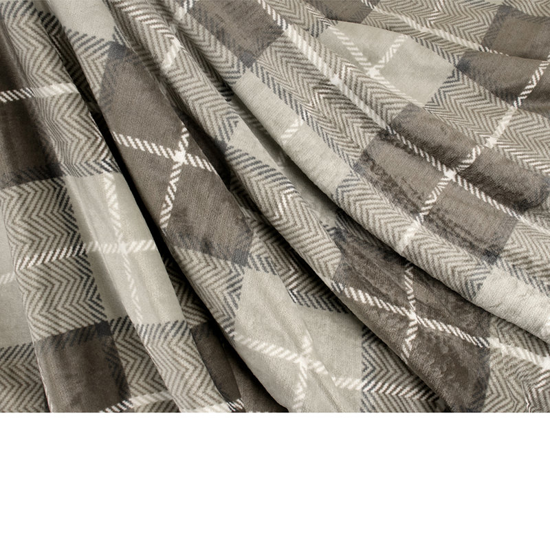 Hand Woven Throw Blanket, 60" x 80", Taupe
