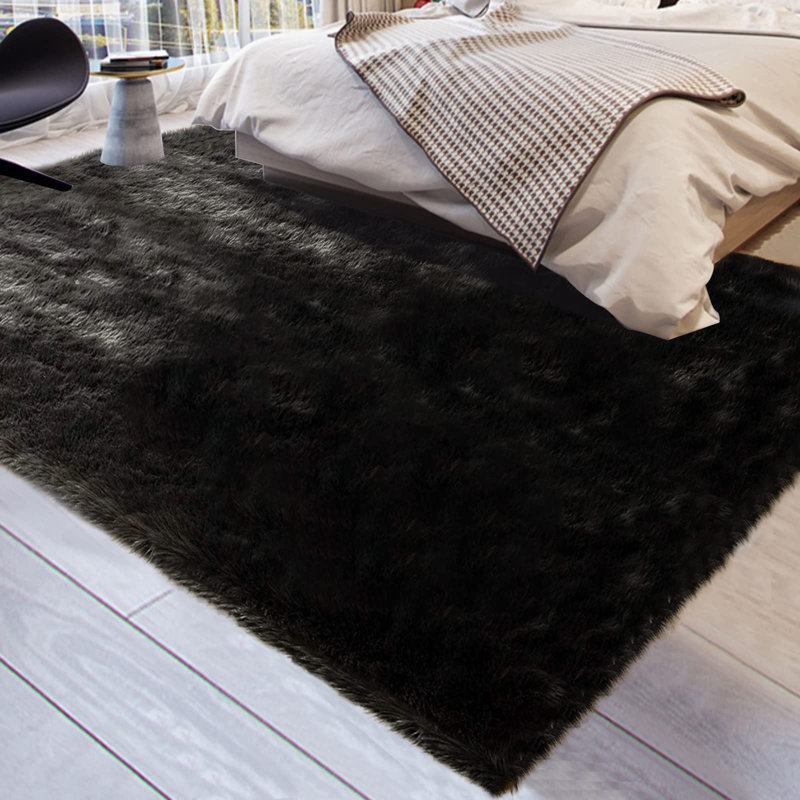 Faux Sheepskin Indoor Rug, Rectangle 8' x 10'