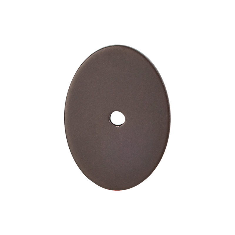 Oval  Backplate, 1.75" H x 1.25" W x 0.625" D, Oiled Rubbed Bronze
