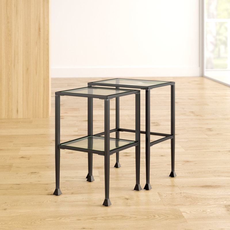 Sabrina Glass Top Nesting Tables