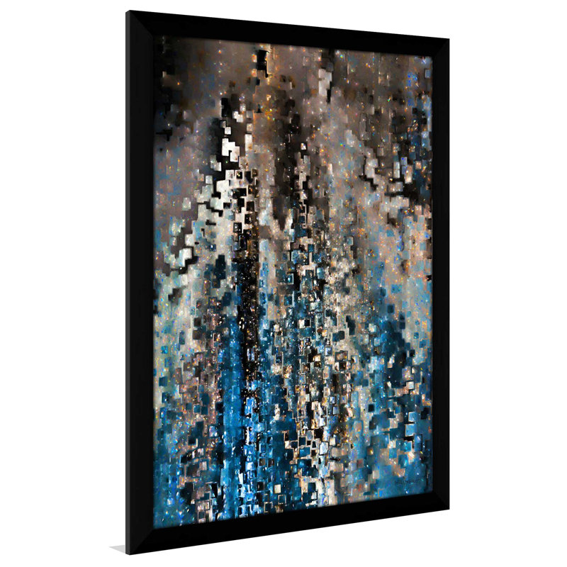 «Psalm 46: 2 We Will Not Fear» par Mark Lawrence - reproduction, Cadre noir, H 25,5 po x l 19,5 po x P 1 po
