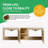 68" Wall-Mounted Double Bathroom Vanity Set With 2 Ceramic Sinks-513129025-524586011