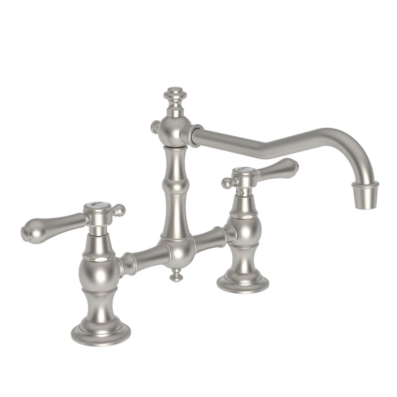 Chesterfield Kitchen Bridge Faucet, Satin Nickel (PVD)