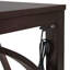 Ensemble de table de salle à manger à hauteur de comptoir 3 pièces Farmhouse avec port USB et tabourets rembourrés-130154996-130154998-130155001