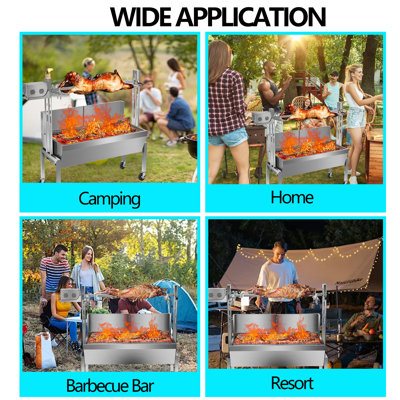 Electric Bbq Rotisserie Grill Kit