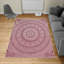 Tapis taupe / blanc mauve-60605291