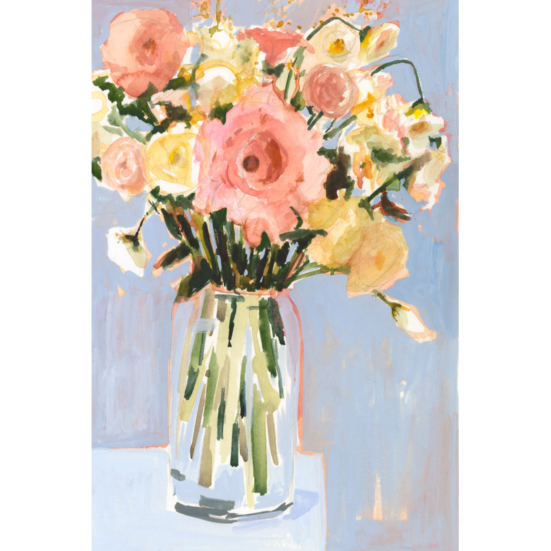 «Undone Arrangement I» par Victoria Borges - reproduction d'art sur toile tendue, H 36 po x l 24 po