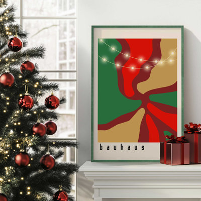 Holiday Glow Bauhaus Poster II
