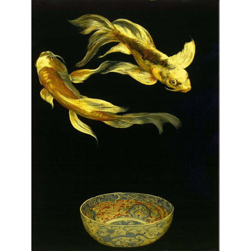 Koi by Claudette - Wrapped Canvas Painting