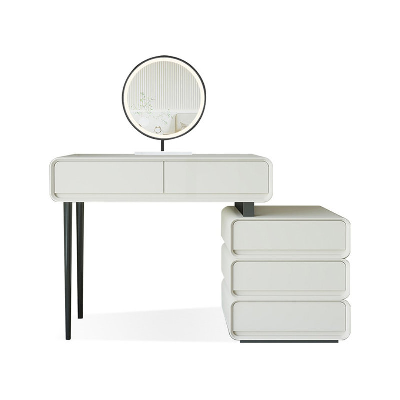 Makeup Vanity with Light mirror,5 drawers