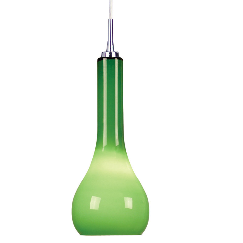 Garnich 1 - Light Chrome LED Teardrop Pendant, White