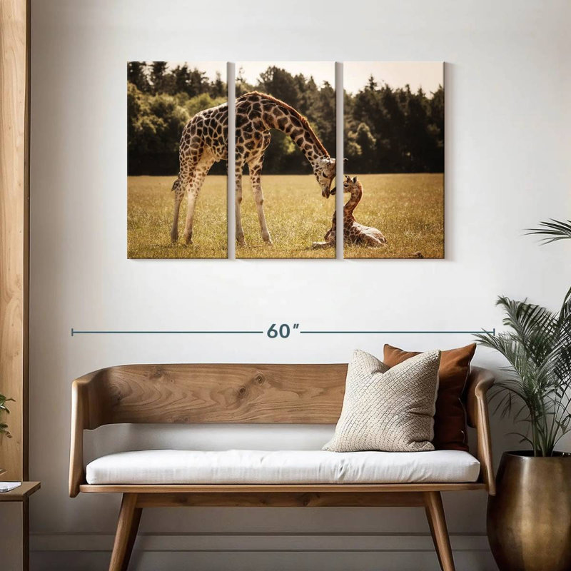 Girafes aimantes, H 28 po x l 45 po