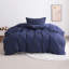 Ensemble de housse de couette 3 pièces, housse d'édredon en microfibre à rayures avec fermeture à glissière - NTBAY-1548125907-1569512098