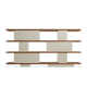 Happy Day Wide Geometric Bookcase