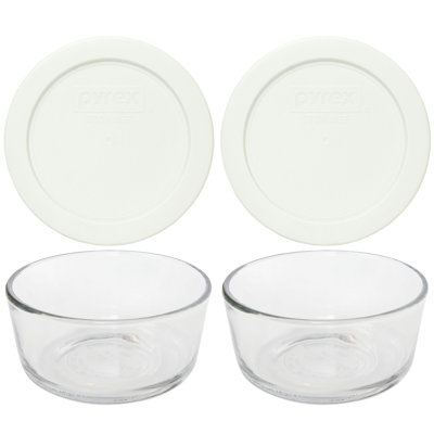 Bols en verre Pyrex 7200 et couvercles assortis 7200 PC