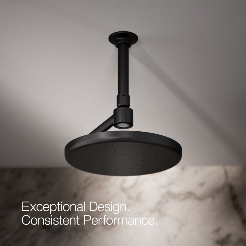 Flood Adjustable Shower Head, Matte Black