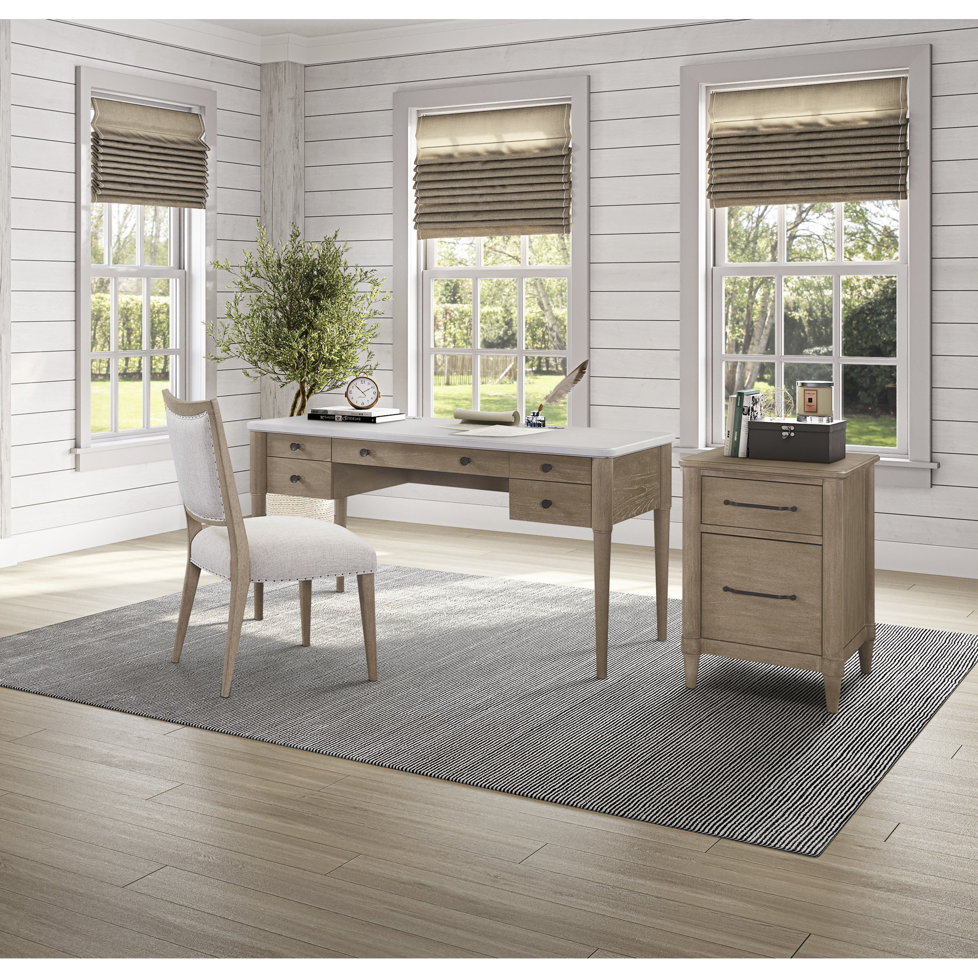 Sabrina 58 W 5 Drawer Desk