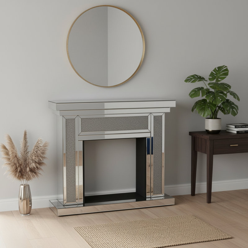 46.06"*12.59" Mirror Fireplace Mantel Surround--mantel Only