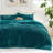 Bedsure Queen Size Comforter Sets - 3-Piece Double-Sided Fleece Fluffy Linen Bedding, Cozy Striped Aesthetic for Modern & Guest Bedrooms, All-Season Luxury Home Decor-114316020-100517525