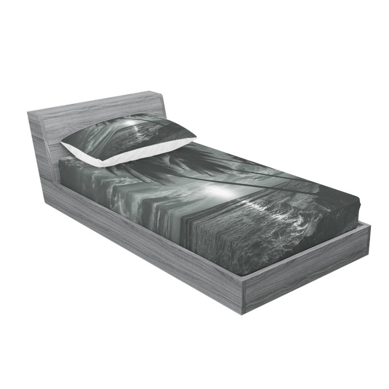 Microfiber Sheet Set, Twin Sheet Set with 1 Pillowcase