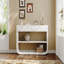 Console moderne, 3 tiroirs, 2 tablettes pour le vestibule - blanc
