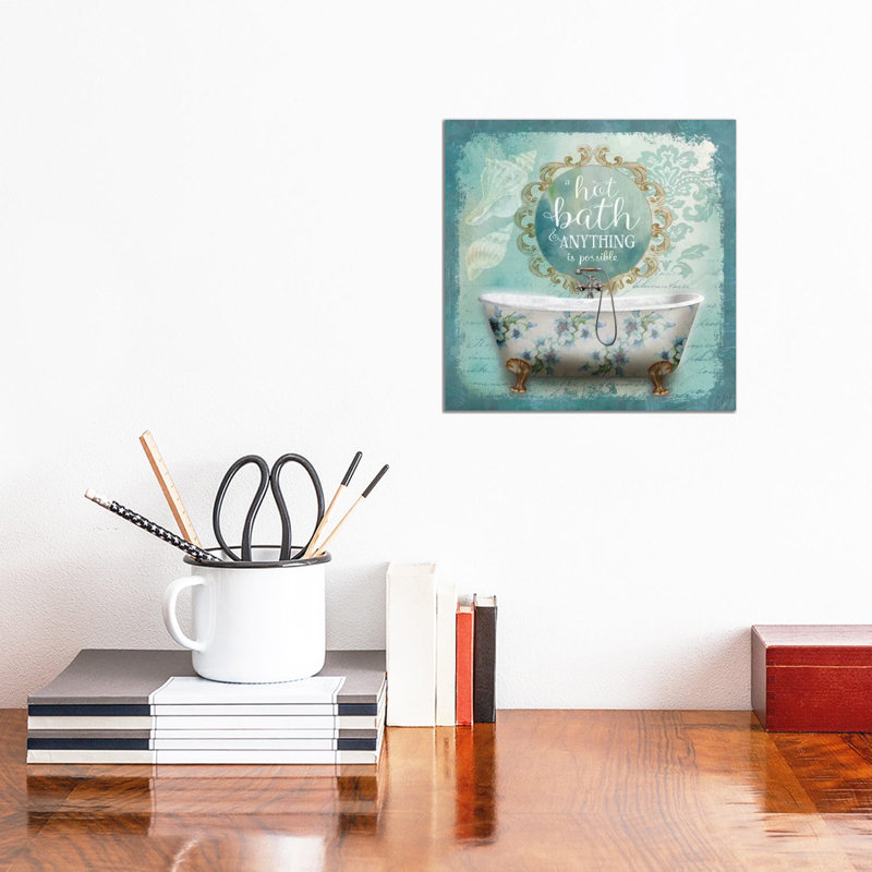 Mirror Bath I 1 Piece Wrapped Canvas Painting, 30.48 cm H x 30.48 cm W