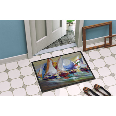 Tapis de porte d’intérieur anti-dérapante pour îlot de compétition dauphin