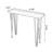Walnut Solid Wood Rectangular Console Table-73554293