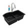 33" x 22" x 10" Double Basin Undermount Kitchen Sink with Faucet