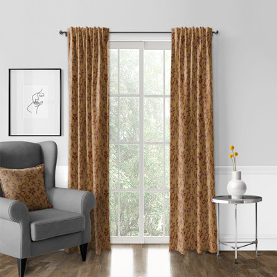 Milli 2 Piece Cotton Blend Curtain Set