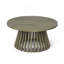 Table basse de patio d'extérieur en bois d'acacia, table basse ronde pour la cour arrière, pelouse, balcon-1298993972