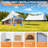 4-Season Canvas Bell Yurt Tent for Camping – Large Inflatable Cabin with Easy-Setup Pump, Waterproof Oxford Fabric, Stove Jack, Mesh Vents & Skylight – Ideal for Family, Glamping, Outdoor & Emergency Shelter-120432062