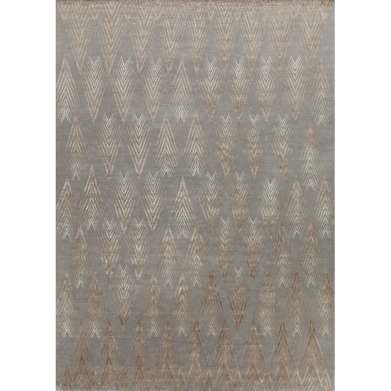 Contemporary Chevron Area Rug, Rectangle 10' x 14'