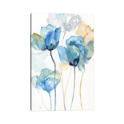 Wildflower Blues I by Nan - Painting on Canvas